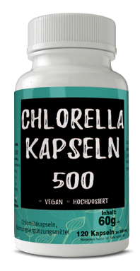 Chlorella Kapseln 120 Stk 550Mg Natural Algen Vegan keine Spirulina no Tabletten