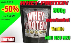 Whey Protein 500g Angebot NEU