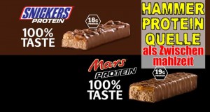 Snickers Protein Riegel vs Mars Protein Riegel