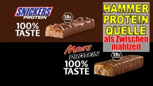 Snickers Protein Riegel vs Mars Protein Riegel